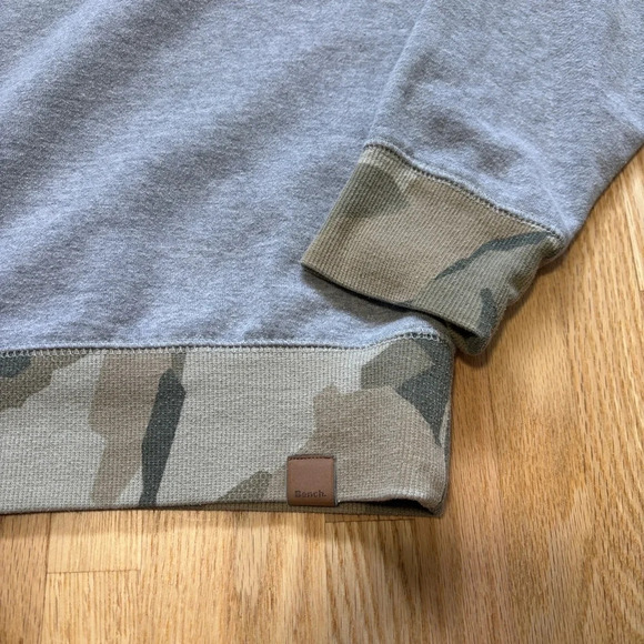 Bench | Grey and Camo Crewneck Sweater - Picture 6 of 7